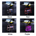 3 layer pu leather mesh organizer between seats